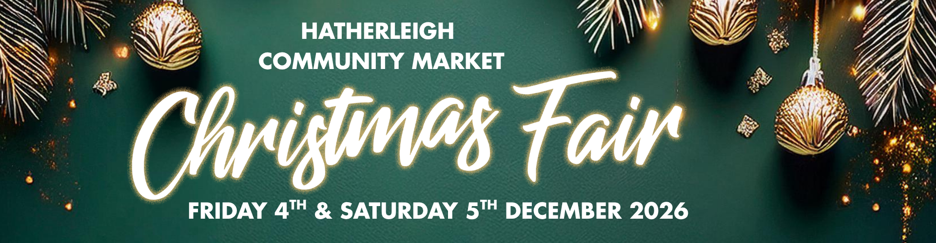 Hatherleigh Community Market Christmas Fair 2026 Booking Form